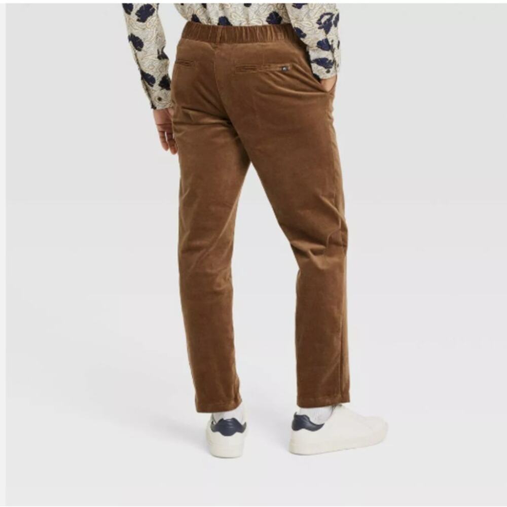 Houston White Adult Velvet Straight Trousers - Brown Medium NWT